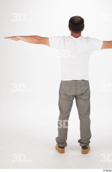 Whole Body Man T poses Asian Casual Slim Street photo references