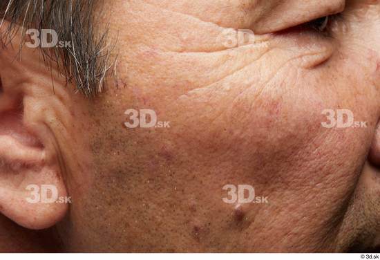 Eye Face Cheek Ear Hair Skin Man Asian Slim Wrinkles Studio photo references