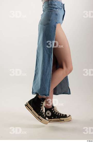 Woman White Slim Female Studio Poses