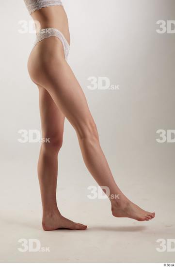 Woman White Slim Female Studio Poses