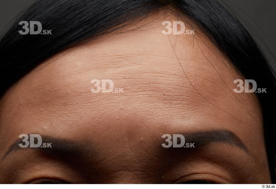 Face Hair Skin Woman Asian Chubby Wrinkles Studio photo references