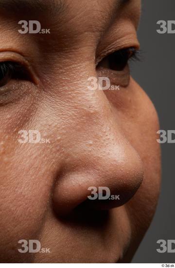 Face Nose Cheek Skin Woman Asian Chubby Studio photo references