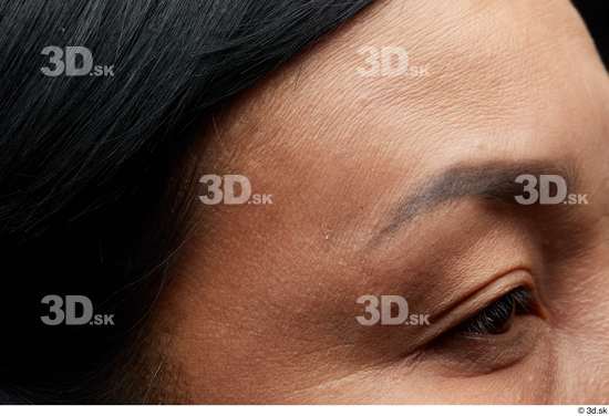 Eye Face Hair Skin Woman Asian Chubby Wrinkles Studio photo references