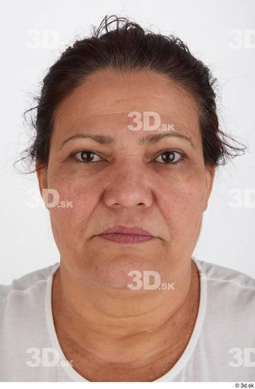 Head Hair Woman Casual Overweight Street photo references