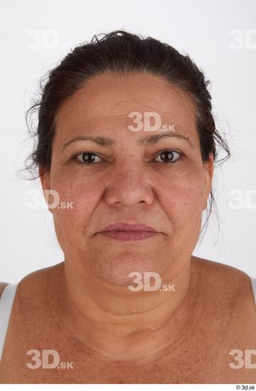 Face Woman Overweight Studio photo references