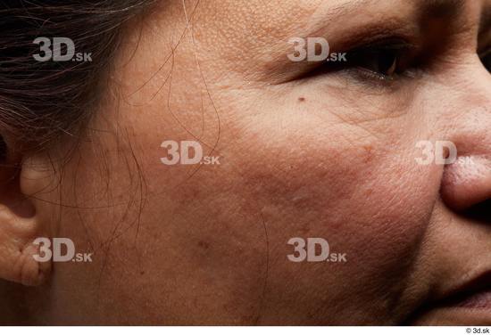 Eye Face Cheek Ear Skin Woman Overweight Studio photo references
