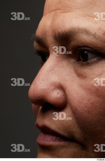 Eye Face Nose Skin Woman Overweight Wrinkles Studio photo references