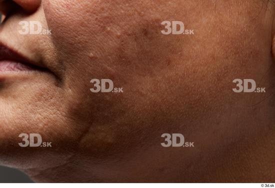 Face Cheek Skin Woman Overweight Studio photo references