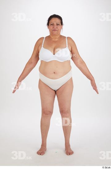 Whole Body Woman Overweight Street photo references