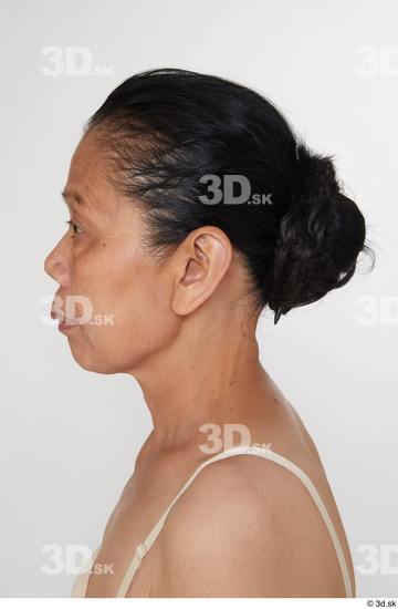 Ear Head Hair Woman Asian Slim Street photo references