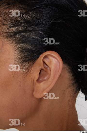 Ear Hair Woman Asian Slim Street photo references