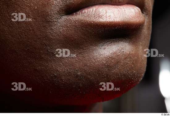 Face Mouth Skin Man Black Slim Studio photo references