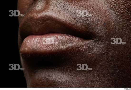 Face Mouth Skin Man Black Slim Studio photo references