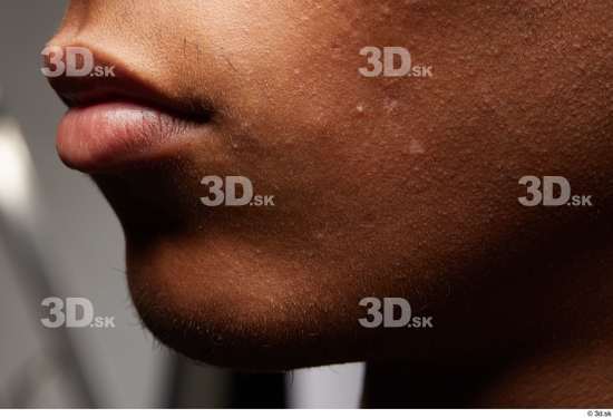 Face Mouth Cheek Skin Man Black Slim Studio photo references
