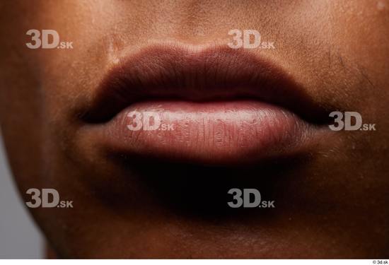 Face Mouth Skin Man Black Slim Studio photo references