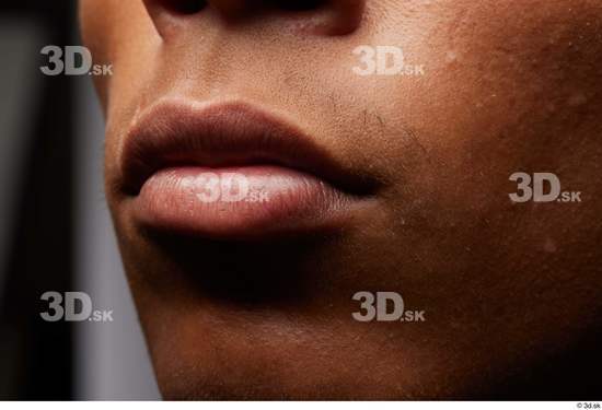 Face Mouth Cheek Skin Man Black Slim Studio photo references