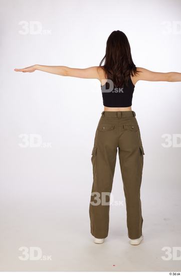 Whole Body Woman T poses White Casual Slim Street photo references