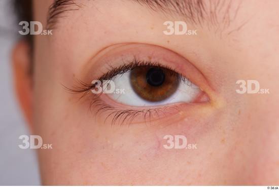 Eye Skin Woman White Slim Studio photo references