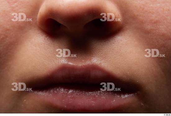 Face Mouth Nose Skin Woman White Slim Studio photo references