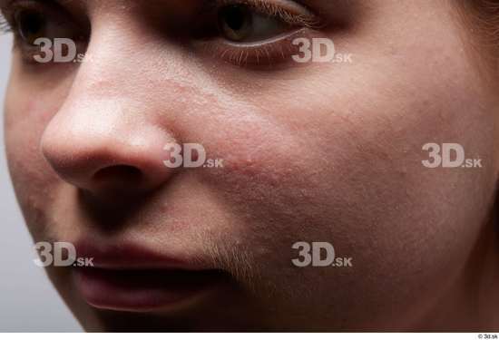 Eye Face Mouth Nose Cheek Skin Woman White Slim Studio photo references