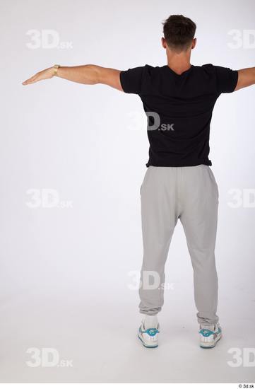 Whole Body Man T poses White Casual Slim Street photo references