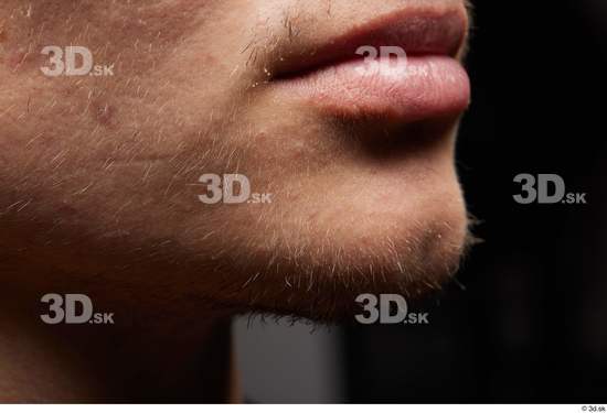 Face Mouth Cheek Skin Man White Slim Studio photo references