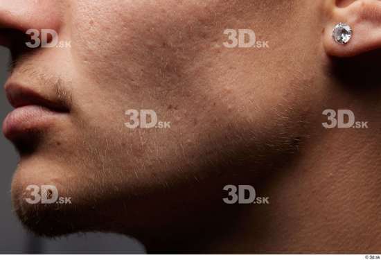 Face Cheek Ear Skin Man White Slim Studio photo references