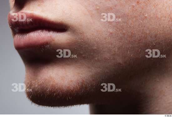 Face Mouth Cheek Skin Man White Slim Studio photo references