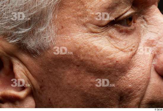 Eye Face Cheek Ear Hair Skin Man Slim Wrinkles Studio photo references