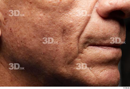 Face Mouth Cheek Skin Man Slim Wrinkles Studio photo references