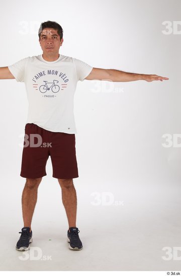 Whole Body Man T poses Casual Slim Street photo references