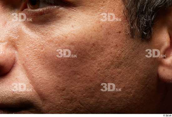 Face Cheek Hair Skin Man Slim Wrinkles Studio photo references