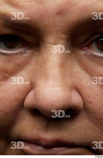 Face Nose Skin Woman Overweight Wrinkles Studio photo references