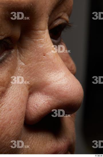 Face Nose Skin Woman Overweight Wrinkles Studio photo references