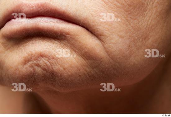 Face Mouth Cheek Skin Woman Overweight Wrinkles Studio photo references