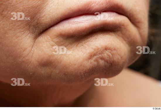 Face Mouth Skin Woman Overweight Wrinkles Studio photo references