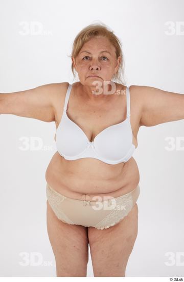 Upper Body Woman Overweight Street photo references