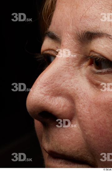 Face Nose Skin Woman Chubby Wrinkles Studio photo references