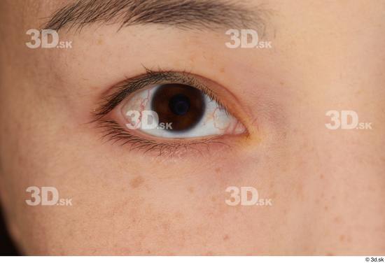 Eye Skin Woman Asian Slim Studio photo references