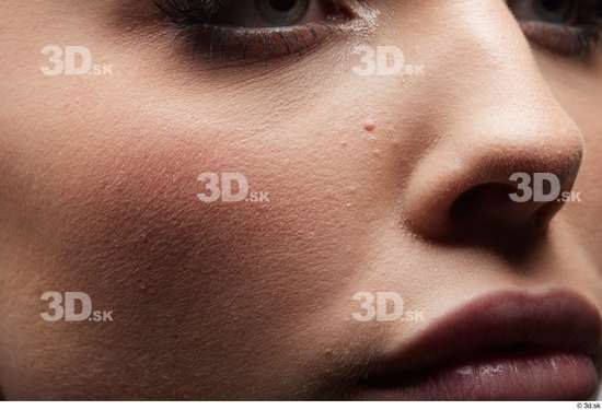 Face Mouth Nose Cheek Skin Woman White Slim Studio photo references