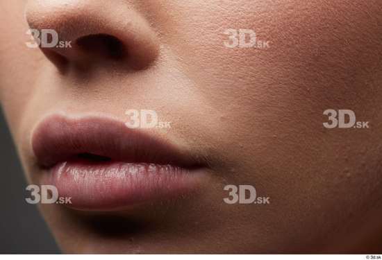 Face Mouth Nose Cheek Skin Woman White Slim Studio photo references