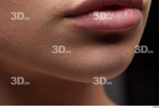 Face Mouth Cheek Skin Woman White Slim Studio photo references