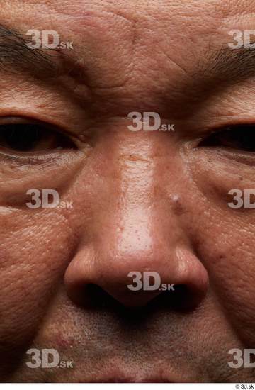 Face Nose Skin Man Asian Overweight Wrinkles Studio photo references