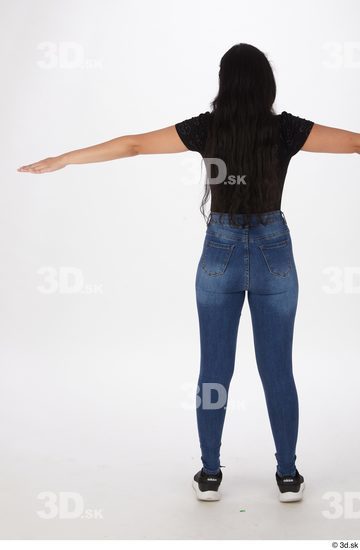 Whole Body Woman T poses Casual Slim Street photo references