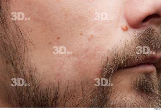 Face Mouth Nose Cheek Skin Man White Slim Studio photo references