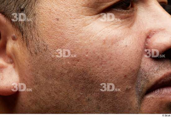 Eye Face Cheek Skin Man Overweight Wrinkles Studio photo references