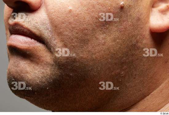 Face Mouth Cheek Skin Man Overweight Studio photo references