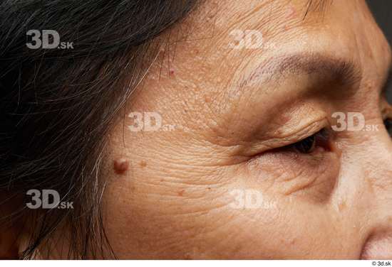 Eye Face Cheek Hair Skin Woman Asian Chubby Wrinkles Studio photo references