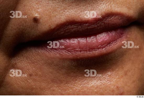 Face Mouth Skin Woman Asian Chubby Wrinkles Studio photo references