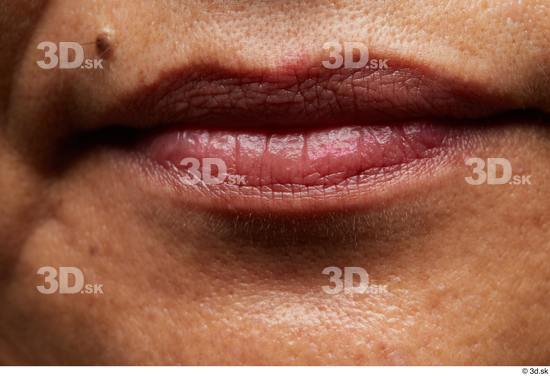 Face Mouth Skin Woman Asian Chubby Wrinkles Studio photo references